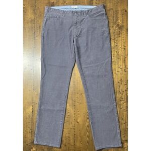 Peter Millar Mens Corduroy Pants Casual Dress Trousers Gray Size 36X30